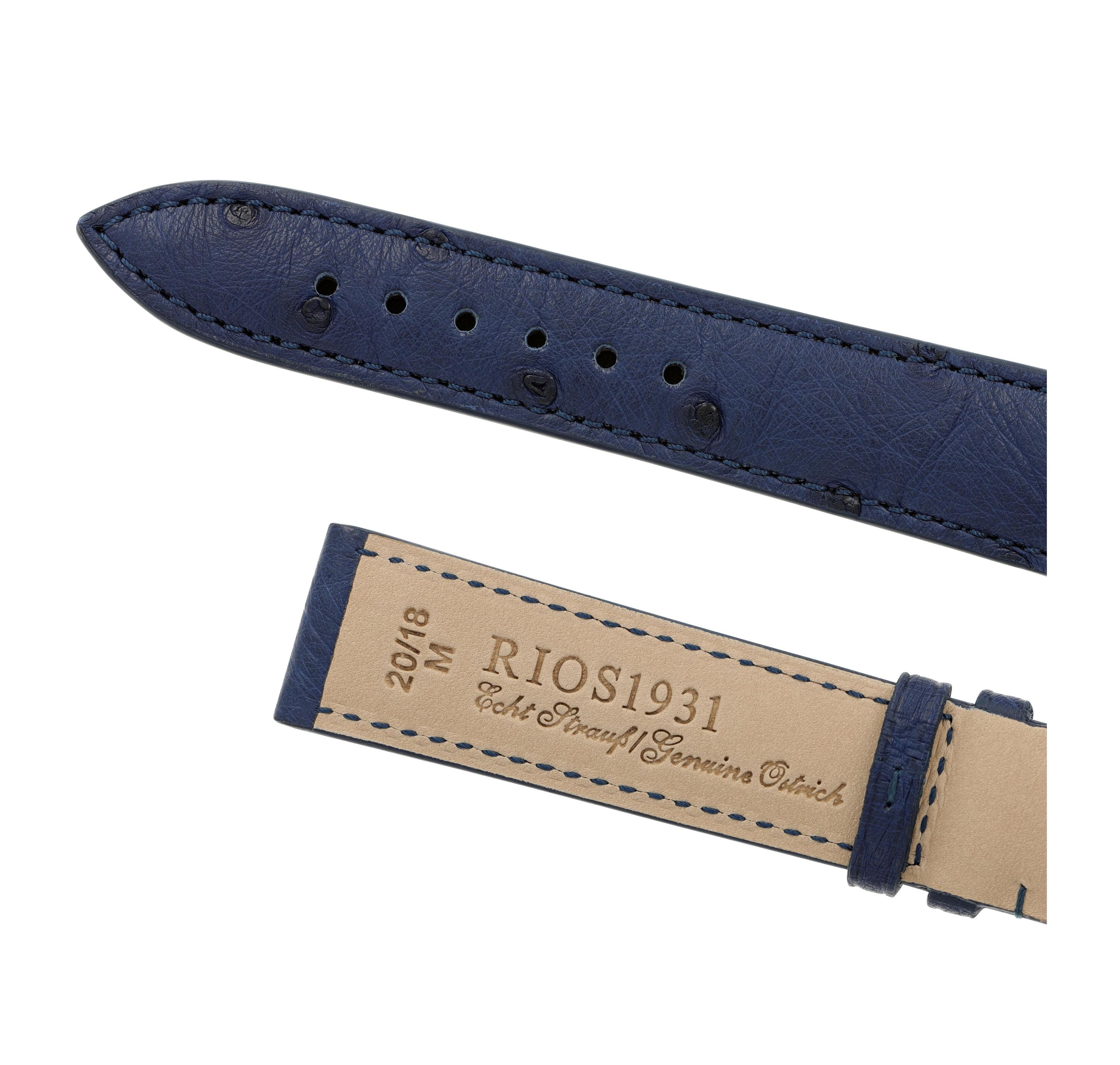 Horlogeband Maison blauw | voor Hermes