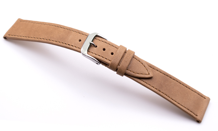 Horlogeband Hermes Leer Naturel | voor Baume & Mercier 