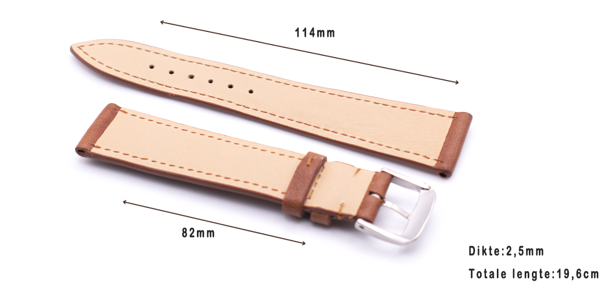 Horlogeband Hermes Leer Cognac | voor Leer