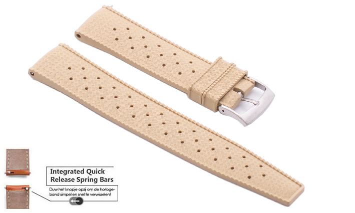 Horlogeband Tropical beige | voor Fromanteel