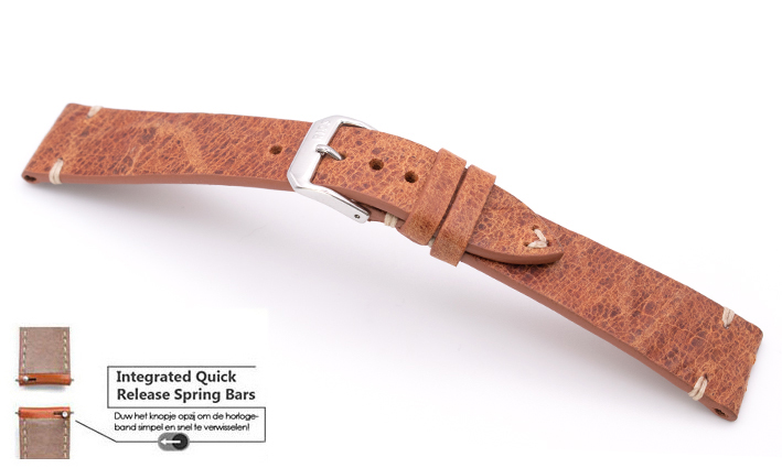 Horlogeband Fromanteel Harrison cognac | voor Fromanteel 