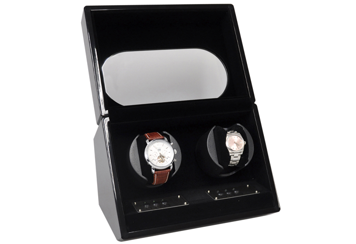 Watchwinder Augusta Black | Super stil en compact