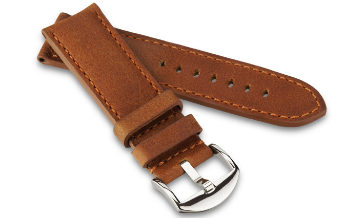 Horlogeband Derby Cognac | voor Eberhard