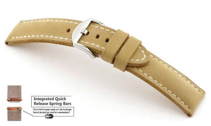 Horlogeband Derby honey | voor Asus ZenWatch