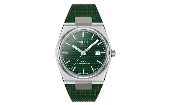 Horlogeband Premium Rubber groen  | Tissot PRX