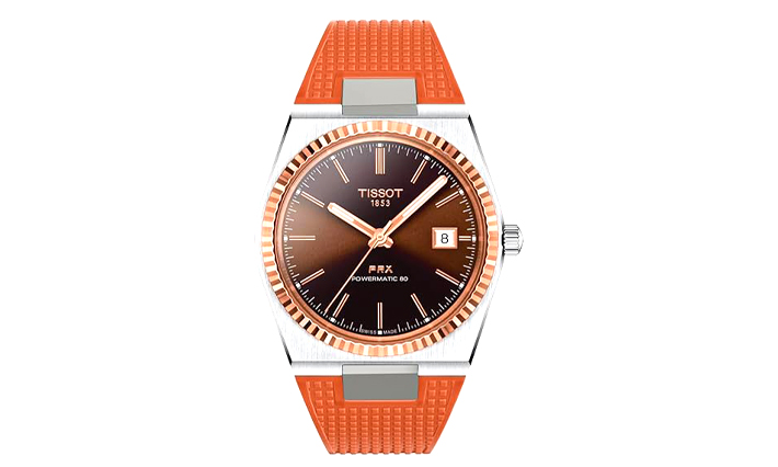 Horlogeband Premium Rubber oranje  | Tissot PRX