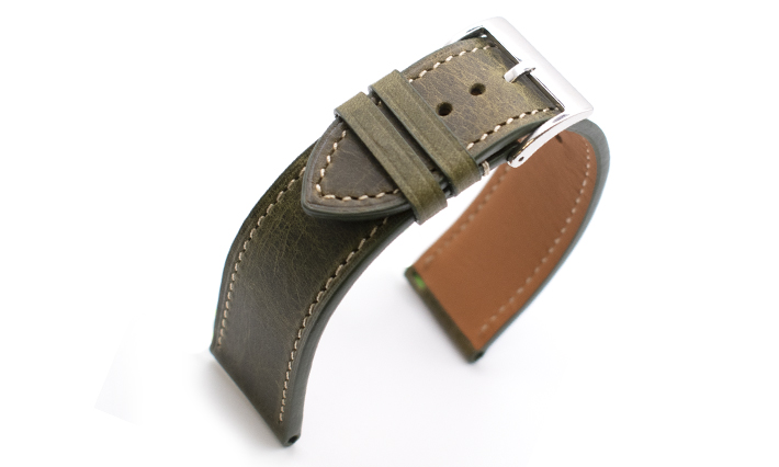 Horlogeband Italian Calf  Groen | voor Rolex