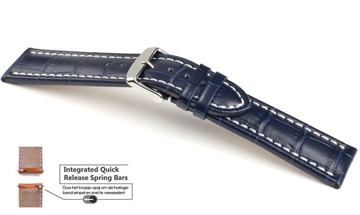 Horlogeband Kalimat WN donkerblauw | voor Smartwatch bandjes