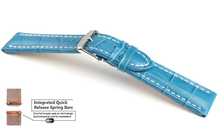 Horlogeband Kalimat WN turquoise | voor Pebble
