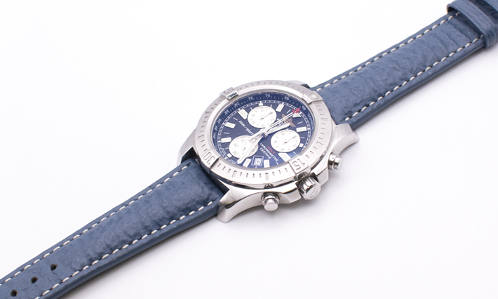 Horlogebandje Wave donkerblauw | passend voor Breitling