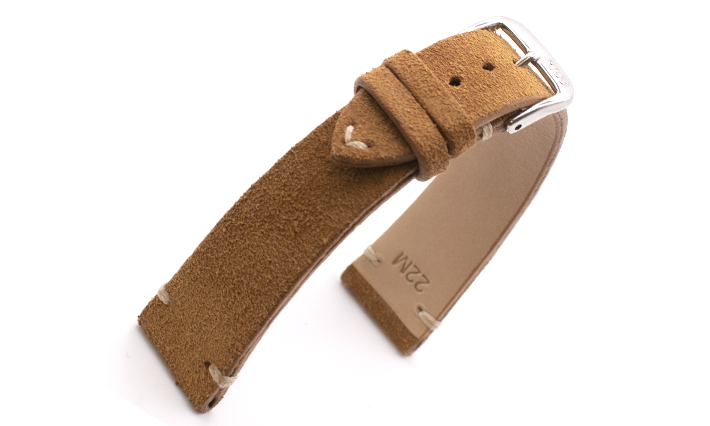 Suede horlogebandje Hudson cognac | voor Tissot