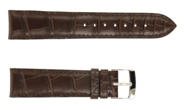 Horlogeband Alligator Classic donkerbruin | voor Rolex